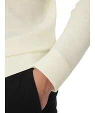 CALVIN KLEIN CK Maglione dolcevita slim fit in lana egret - Maglie Uomo - 4