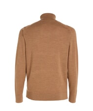 CALVIN KLEIN CK Maglione dolcevita slim fit in lana travertine heather - Maglie Uomo - 6