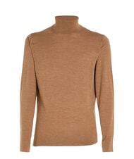 CALVIN KLEIN CK Maglione dolcevita slim fit in lana travertine heather - Maglie Uomo - 5