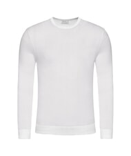 CALVIN KLEIN SUPERIOR WOOL Maglione lana scollo tondo egret - Maglie Uomo - 4