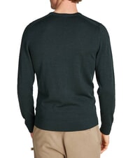 CALVIN KLEIN SUPERIOR WOOL Maglione lana scollo tondo midnight forest heather - Maglie Uomo - 2