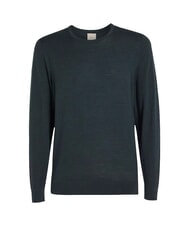 CALVIN KLEIN SUPERIOR WOOL Maglione lana scollo tondo midnight forest heather - Maglie Uomo - 4