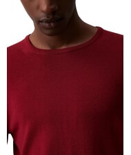 CALVIN KLEIN SUPERIOR WOOL Maglione lana scollo tondo syrah - Maglie Uomo - 2