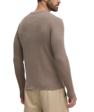 CALVIN KLEIN CK JEANS Maglione girocollo a coste slim fit - Maglie Uomo