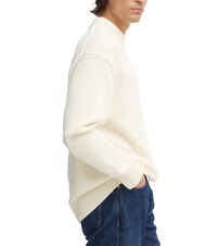 CALVIN KLEIN CK JEANS Maglione girocollo oversize ivory - Maglie Uomo - 3