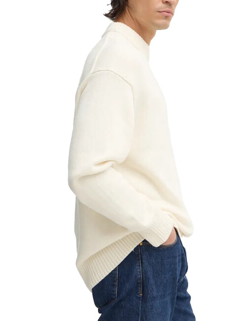 CK JEANS Maglione girocollo oversize ivory - Maglie Uomo