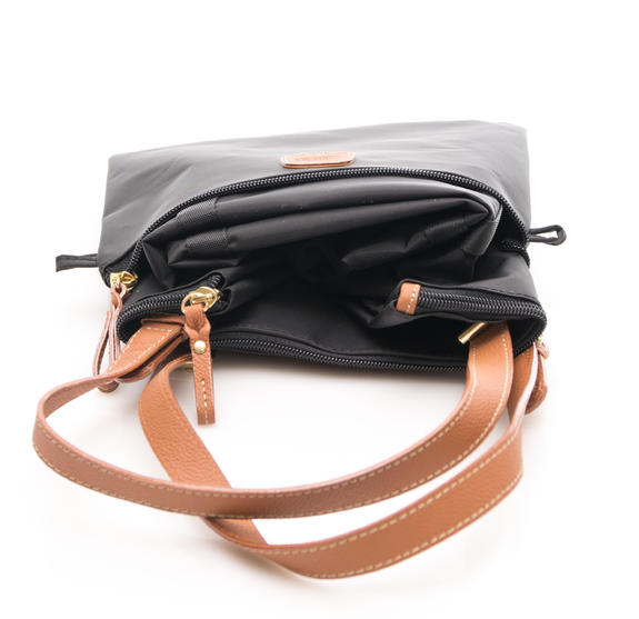 X-BAG Borsa a spalla/a tracolla Nero/Tabacc - Borse Donna