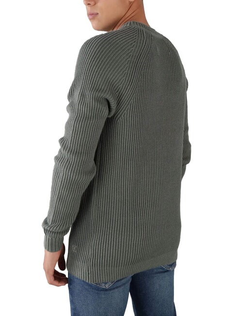 CK JEANS Maglione girocollo a coste endless grey - Maglie Uomo