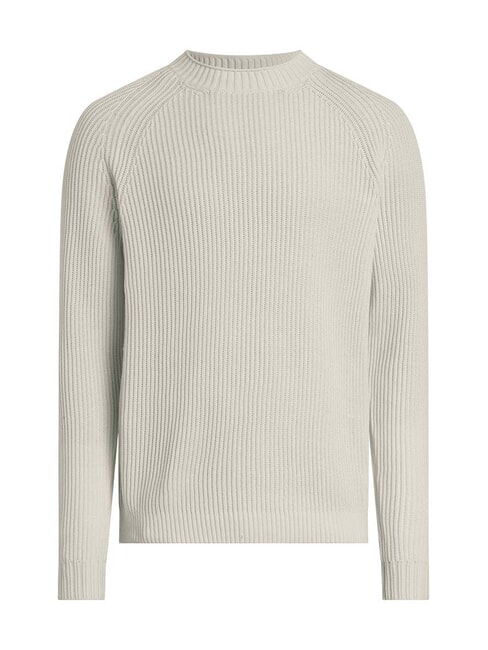 CK JEANS Maglione girocollo a coste ivory - Maglie Uomo