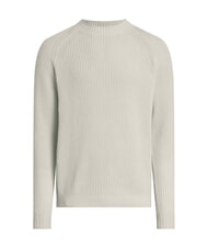 CALVIN KLEIN CK JEANS Maglione girocollo a coste ivory - Maglie Uomo - 5