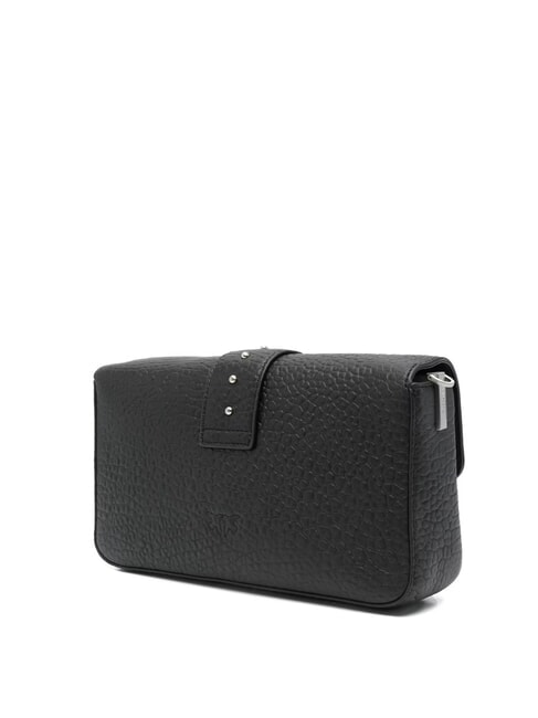 LOVE ONE CLASSIC SLOUCHY Borsa in pelle a tracolla nero limousine - matt silver - Borse Donna