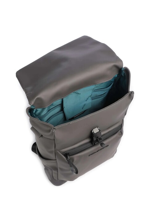 CORNER SPECIALE GOMMATO Zaino roll-top, porta pc 14" GRIGIO - Zaini da lavoro porta PC