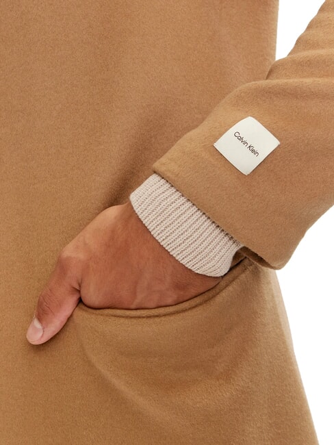 CK Cappotto in misto lana natural khaki - Giacche Uomo