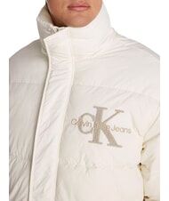 CALVIN KLEIN CK JEANS Giubbotto imbottito logo sherpa ivory - Piumini Uomo - 3