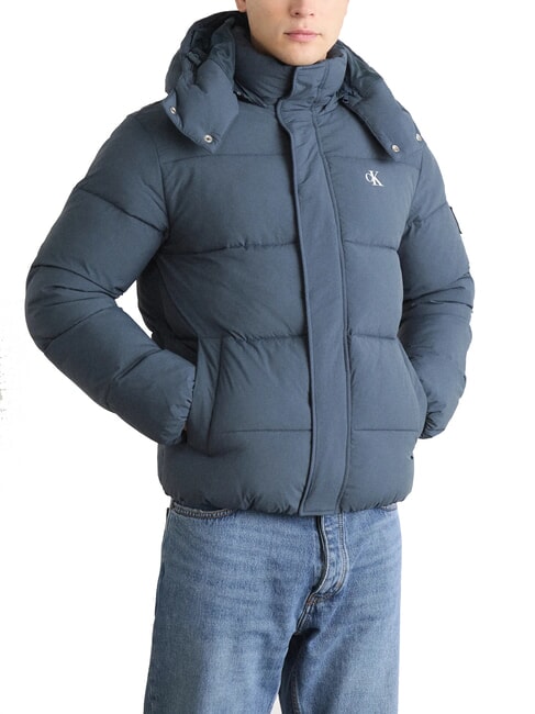 CK JEANS Giubbotto imbottito con cappuccio ink - Piumini Uomo