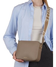 COCCINELLE TEBE Borsa piccola pelle martellata warm taupe 2 - Borse Donna - 5