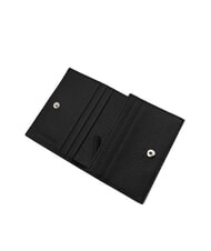 COCCINELLE METALLIC SOFT Small leather wallet Nero - Portafogli Donna - 2