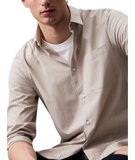 CALVIN KLEIN CK Camicia a righe popeline stretch london fog - Camicie Uomo - 3