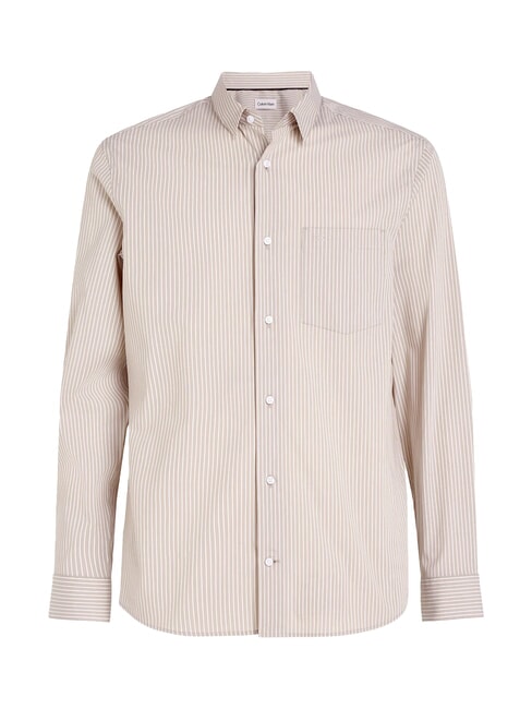 CK Camicia a righe popeline stretch london fog - Camicie Uomo