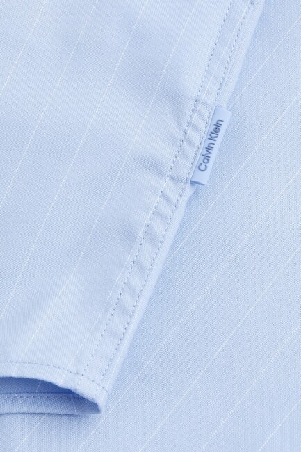 CK Camicia manica lunga a righe slim fit vista blue - Camicie Uomo