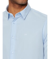 CALVIN KLEIN STRETCH POPLIN Camicia slim in cotone calm blue - Camicie Uomo - 3