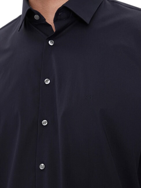 CK Camicia in popeline di cotone slim fit night sky - Camicie Uomo