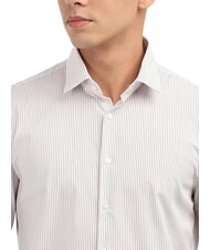 CALVIN KLEIN CK Camicia manica lunga a righe slim fit syrah - Camicie Uomo - 4