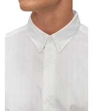 CALVIN KLEIN CK Camicia manica lunga a righe slim fit bright white - Camicie Uomo - 3