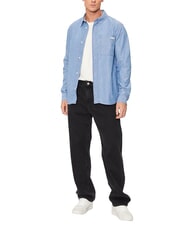 CALVIN KLEIN CK JEANS Camicia manica lunga in tessuto denim denim - Camicie Uomo - 5