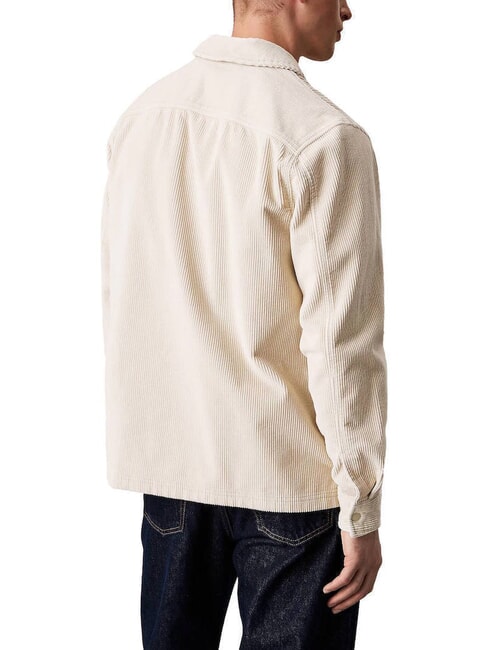 CK JEANS Camicia manica lunga velluto a coste relaxed fit pelican - Camicie Uomo