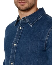 CALVIN KLEIN CK JEANS Camicia jeans manica lunga regular fit denim dark - Camicie Uomo - 3