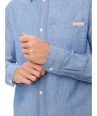 CALVIN KLEIN CK JEANS Camicia manica lunga in tessuto denim denim - Camicie Uomo - 4