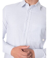 CALVIN KLEIN CK JEANS Camicia manica lunga in cotone slim fit white china blue stripe - Camicie Uomo - 3