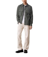 CALVIN KLEIN CK JEANS Camicia manica lunga cargo relaxed fit endless grey - Camicie Uomo - 5