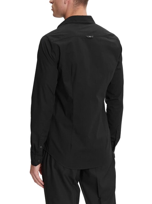 CK JEANS Camicia manica lunga slim fit stretch ck black - Camicie Uomo