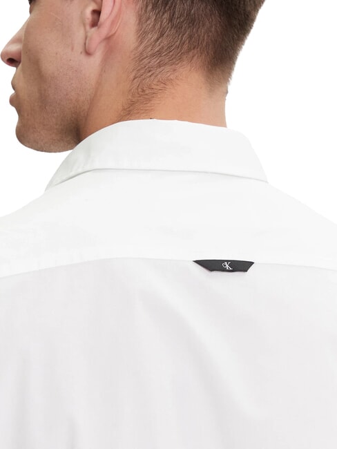 CK JEANS Camicia manica lunga slim fit stretch bright white - Camicie Uomo