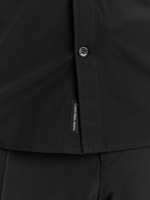 CK JEANS Camicia manica lunga slim fit stretch ck black - Camicie Uomo