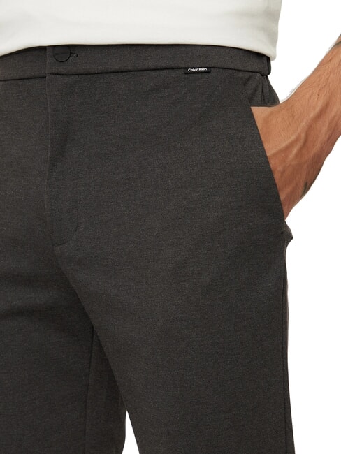 CK Pantaloni slim fit con elastico in vita dark grey heather - Pantaloni Uomo