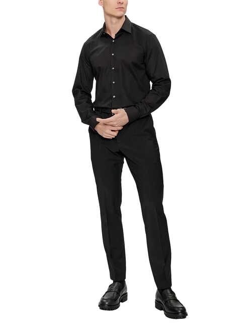 CK Pantaloni eleganti slim fit misto lana ck black - Pantaloni Uomo