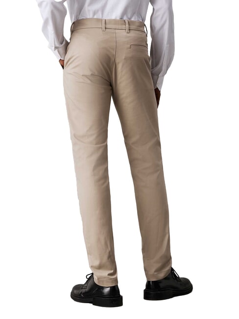 CK Pantalone chino slim fit vita media fresh clay - Pantaloni Uomo