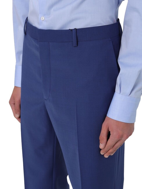 CK Pantaloni eleganti slim fit misto lana slate blue - Pantaloni Uomo