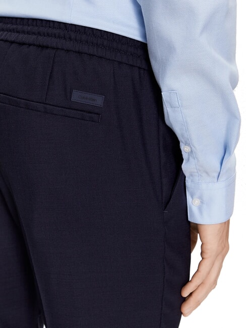 CK Pantalone gamba dritta in lana calvin navy - Pantaloni Uomo