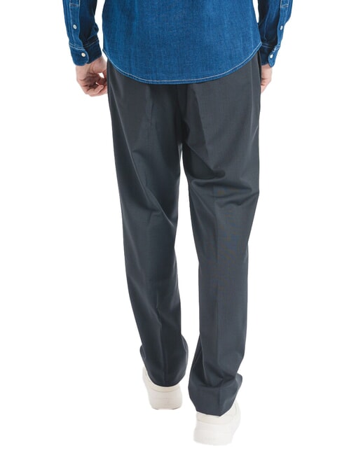 CK Pantaloni slim fit misto lana black - Pantaloni Uomo