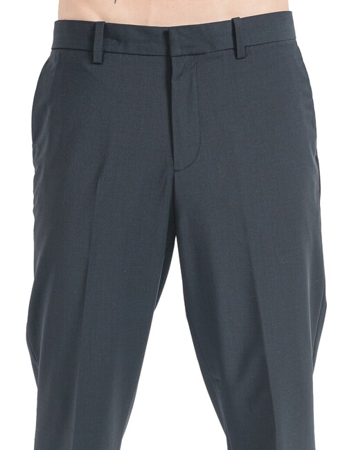 CK Pantaloni slim fit misto lana black - Pantaloni Uomo