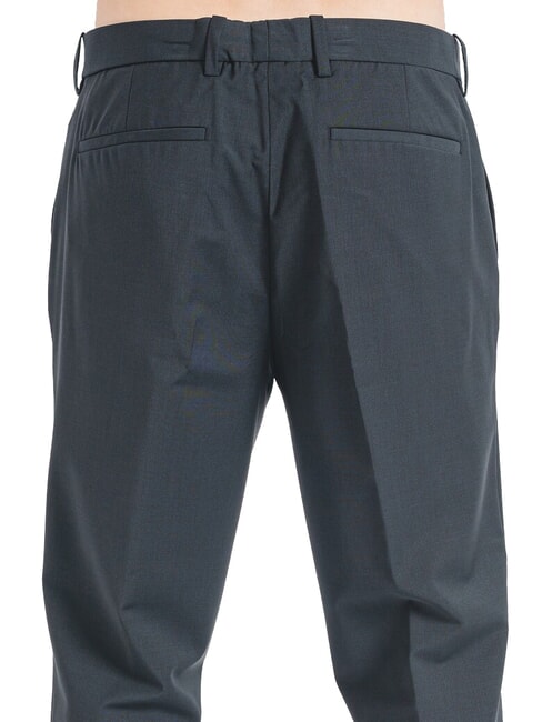 CK Pantaloni slim fit misto lana black - Pantaloni Uomo