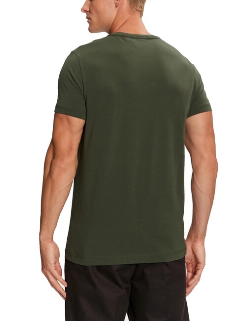 CK T-shirt a maniche corte stretch slim fit midnight forest - T-shirt Uomo