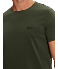 CALVIN KLEIN CK T-shirt a maniche corte stretch slim fit midnight forest - T-shirt Uomo - 4