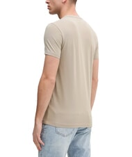 CALVIN KLEIN CK T-shirt a maniche corte stretch slim fit stony beige - T-shirt Uomo - 2