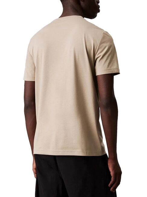 CK T-shirt a maniche corte in cotone liscio fresh clay - T-shirt Uomo