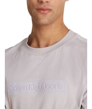 CALVIN KLEIN CK JEANS T-shirt Embroidered Box Tee regular fit gull gray - T-shirt Uomo - 3